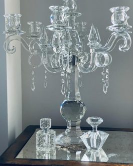 Crystal Candlesticks with drops